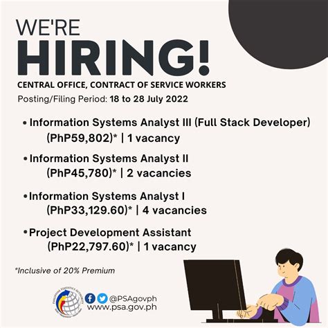 https://hris.psa.gov.ph/careerportal|PSA Hiring Nationwide .